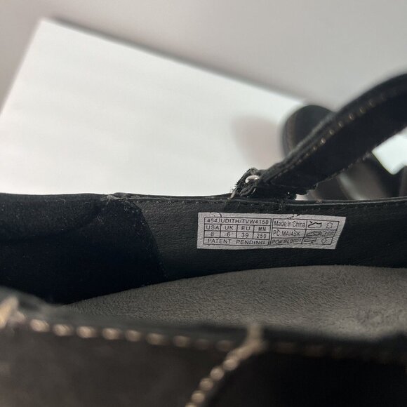 Vionic Juide Black Suede Slip-On Low Wedge Heel Mary Jane Size US 8 - Picture 5 of 7